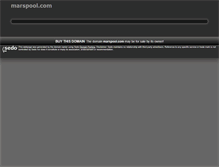 Tablet Screenshot of marspool.com